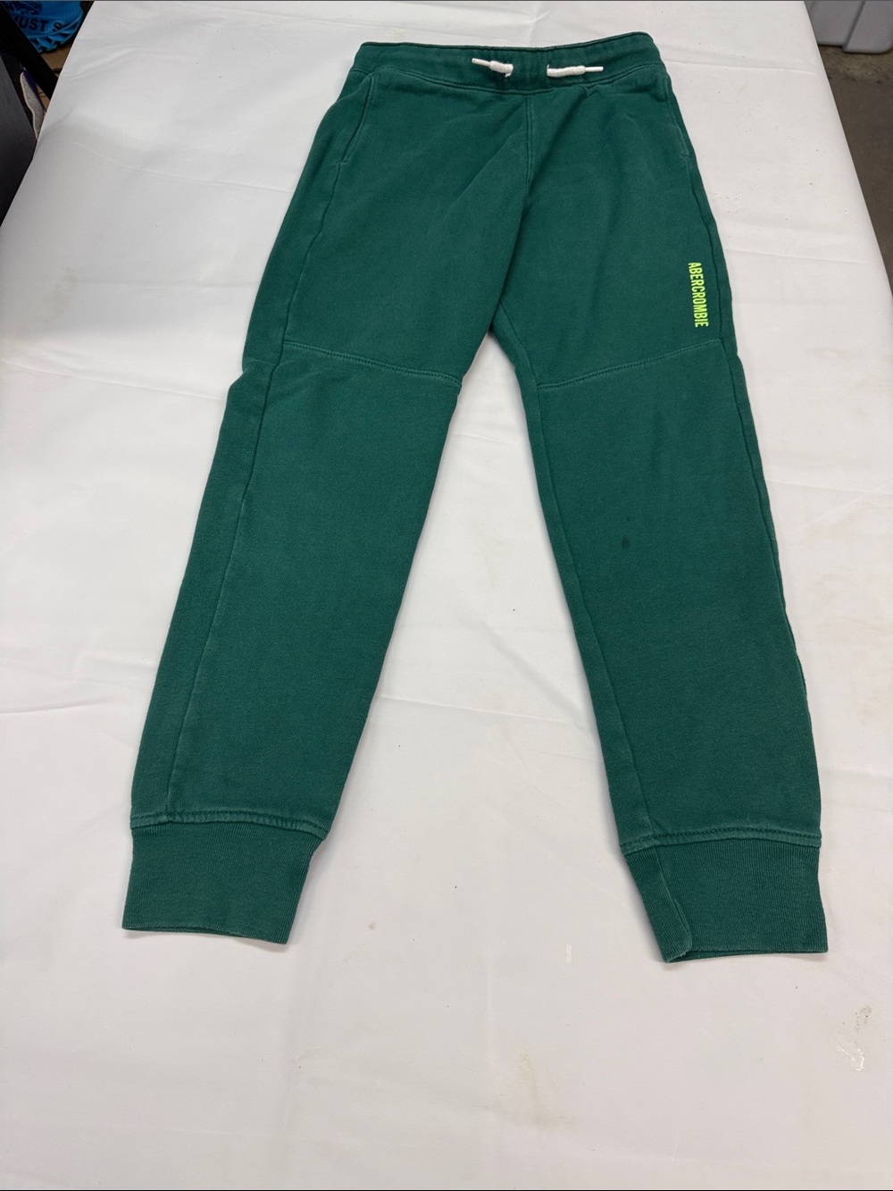 Abercrombie & Fitch Kids Deep Green Fleece Joggers